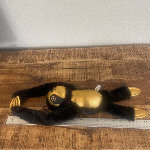 Sloth Toy Factory Plush Paradise Stuffed Animal Black Gold Hanging 12 Inch - Picture 7 of 9